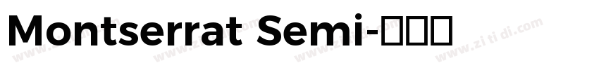 Montserrat Semi字体转换